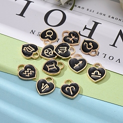 Подвески из сплава эмали с 12 созвездием&nbsp;ENAM-CJ0001-63