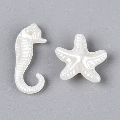 Бусины из искусственного жемчуга из АБС-пластика с океанской тематикой&nbsp;OACR-T028-94