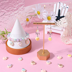 30 шт. подвески в виде отпечатков лап из непрозрачной смолы двух цветов CRES-SC0002-69