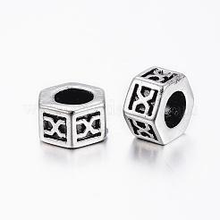 Европейские бусины из нержавеющей стали 304 STAS-H368-28AS