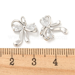 Покрытие стойки латунь микропаве прозрачные подвески из кубического циркония KK-B093-01G-P