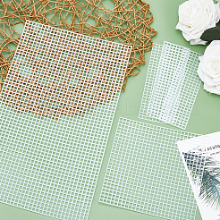 Diy прямоугольные пластиковые сетчатые наборы листов DIY-WH0301-11