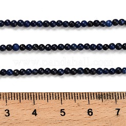 Окрашенные природные лазурит бисер пряди G-H317-A01