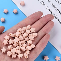 Лакированные бусины из акрила  MACR-S373-45-O06