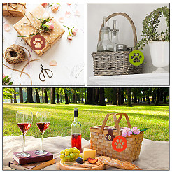 Незаконченный комплект деревянных больших подвесок&nbsp;WOOD-WH20014-003C