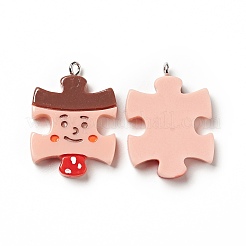 Подвески из непрозрачной смолы&nbsp;LS-RESI-E024-04P-04