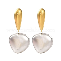 Серьги-гвоздики из нержавеющей стали 304&nbsp;EJEW-K296-02GP-01