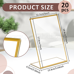 14 шт. прямоугольная акриловая настольная подставка для карточек&nbsp;ODIS-WA0001-04A