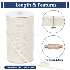 Nastro a spina di pesce in cotone e lino da 200 m&nbsp;WH-WG84529-01