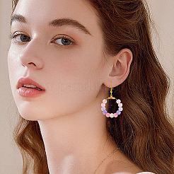 1200 шт. двухцветные матовые непрозрачные акриловые бусины&nbsp;OACR-PA0001-13