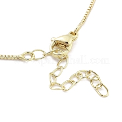 Collar de colgantes de latón&nbsp;LS-NJEW-B101-02G-04