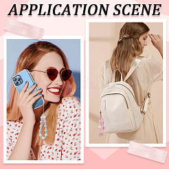 50шт УФ-покрытие Радужные переливающиеся акриловые бусины&nbsp;OACR-SC0001-46