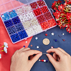 Kits de diy para encontrar joyas con temática del Día de la Independencia&nbsp;DIY-SP0002-75