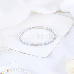 1шт. браслеты из цинкового сплава со стразами на петлях для женщин&nbsp;BJEW-LP0010-64P