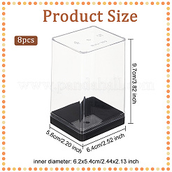 Jouets en plastique transparent figurines présentoirs&nbsp;ODIS-WH0020-88
