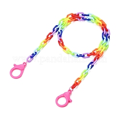 Personalisierte Acryl-Kabelketten-Halsketten&nbsp;NJEW-JN02899