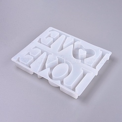 День святого валентина слово любовь силиконовые Молды&nbsp;X-DIY-K017-18