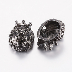 Сплавочные овальные бусины тибетского стиля &nbsp;PALLOY-F200-08B