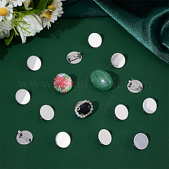 40 шт. оправа для кабошона из нержавеющей стали 304 STAS-UN0063-68A-P