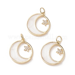 Покрытие стойки латунь микропаве прозрачные подвески из кубического циркония&nbsp;ZIRC-CJC0001-01G