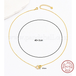 925 стерлингового серебра микро Pave ожерелья из циркония кулон LW6618-1