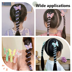 10 Stück 10 Stile Silikon-Haarschmuck für Frauen und Mädchen&nbsp;OHAR-AR0001-09