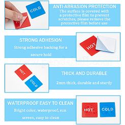 8 шт. двухцветные акриловые публичные знаки AJEW-CP0007-38A