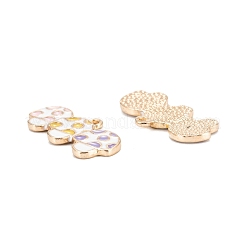 Подвески из сплава с эмалью на осеннюю тему&nbsp;ENAM-O048-03KCG-E