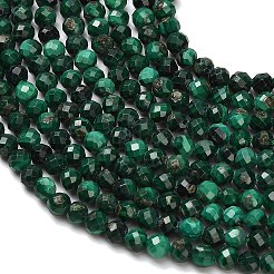 Природного малахита бисер нитей&nbsp;G-C262-A02-3mm