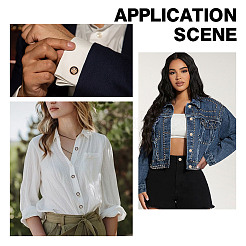 30 шт. 3-х цветные пуговицы из сплава с 1 отверстиями BUTT-AR0001-25