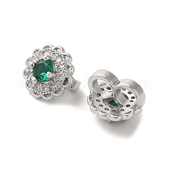 Colgante micropavé cubic zirconia de latón&nbsp;KK-P260-18P