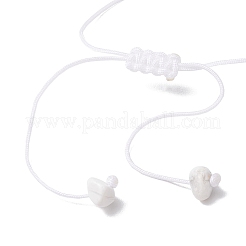 Регулируемые наборы плетеных браслетов из натуральных драгоценных камней для женщин BJEW-JB10999-02