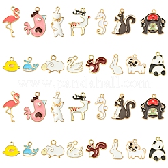 60шт 15 стиля подвески из сплава с эмалью&nbsp;FIND-FS0002-77