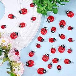 30шт 3 стиля непрозрачные подвески из смолы&nbsp;RESI-ME0001-39