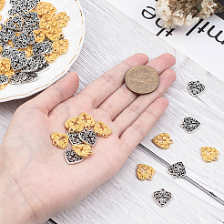 Идеи подарков на день святого Валентина: подвески из цинкового сплава PALLOY-PH0005-97-WH