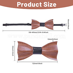 1шт деревянные галстуки-бабочки для жениха AJEW-CA0004-59A