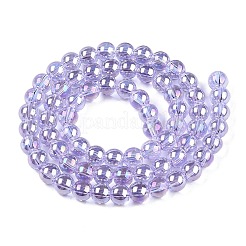 Гальванизируйте прозрачное стекло бисер нитей&nbsp;X-GLAA-T032-T6mm-AB01