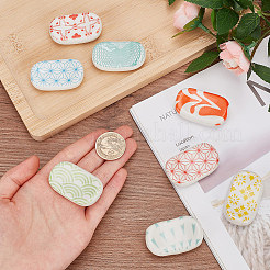 2 набор керамических подставок для палочек для еды в 2 стилях DJEW-CP0001-36B