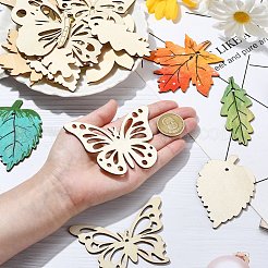 Набор для самостоятельного изготовления подвесок из дерева на весенне-летнюю тематику&nbsp;DIY-CJ0002-62