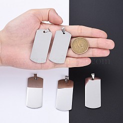 Grands pendentifs en acier inoxydable 304 résistant au ternissement&nbsp;LS-STAS-I140-19B-S