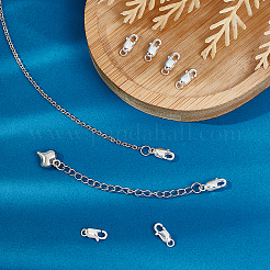 10 шт. 925 серебряные застежки-когти-омары&nbsp;STER-BBC0001-01