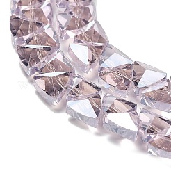 Стеклянные бусины с гальваническим покрытием &nbsp;EGLA-P066-02A-PL02