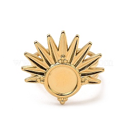 Настройки колец для открытых манжет из нержавеющей стали 304 RJEW-Z018-37G