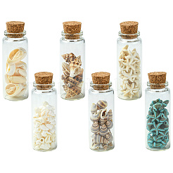 3 набор из 3 стилей прозрачных стеклянных бутылок с пожеланиями AJEW-CN0004-05