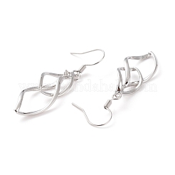 Латунь болтающийся серьги&nbsp;EJEW-B002-01P