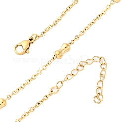 Ожерелья из нержавеющей стали 304 с костяным кабелем NJEW-C073-08G