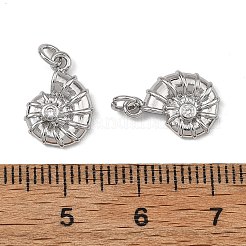 Shegrace Messing-Anhänger mit klarem Zirkonia-Pavé&nbsp;XGRQ4D238-653P