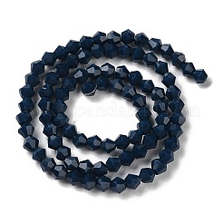 Hebras opacas de perlas de vidrio de imitación de jade de color sólido&nbsp;GLAA-F029-P4mm-09