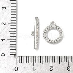 Латунные застежки-молнии из прозрачного кубического циркония&nbsp;KK-G548-26P