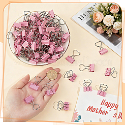 120 clip raccoglitore rosa a forma di cuore in ferro&nbsp;OFST-DR0002-02